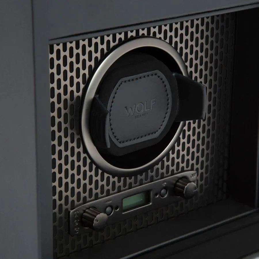 Single Axis Watch Winder with Storage – Powder-Coated Finish-6-Le Remontoir