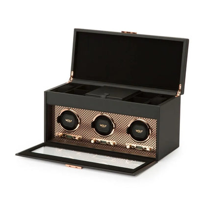 Triple Axis Watch Winder with Storage – Copper-1-Le Remontoir