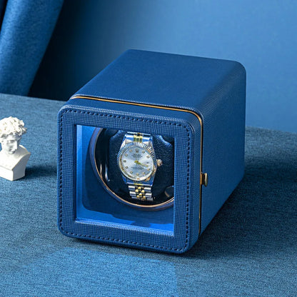 Watch Winder - Modern Blue Cube-4-Le Remontoir