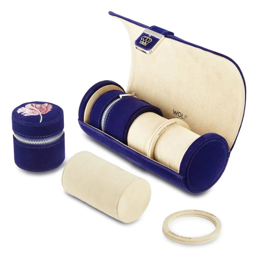 Royal Asscher Double Watch Roll with Storage-3-Le Remontoir