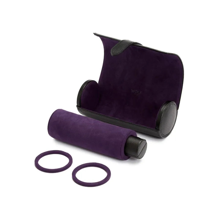 Blake Watch Roll Black/Purple with Capsule-3-Le Remontoir