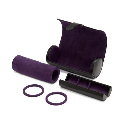 Blake Watch Roll Black/Purple with Capsule-6-Le Remontoir