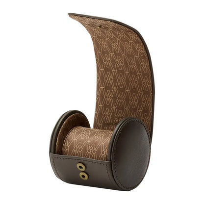 Single Watch Roll – Coffee Brown-1-Le Remontoir