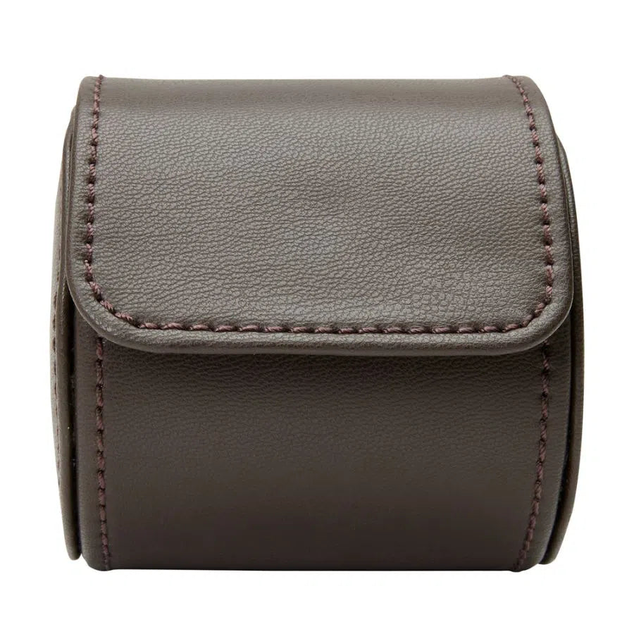 Single Watch Roll – Coffee Brown-3-Le Remontoir