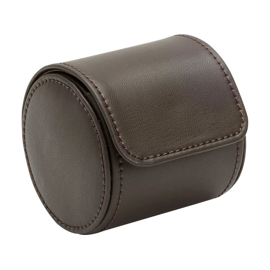 Single Watch Roll – Coffee Brown-2-Le Remontoir