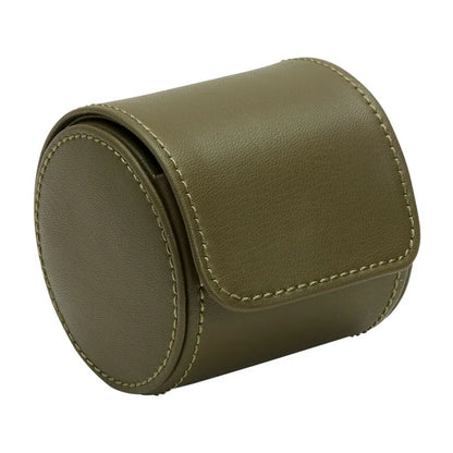 Single Watch Roll – Olive Green-2-Le Remontoir