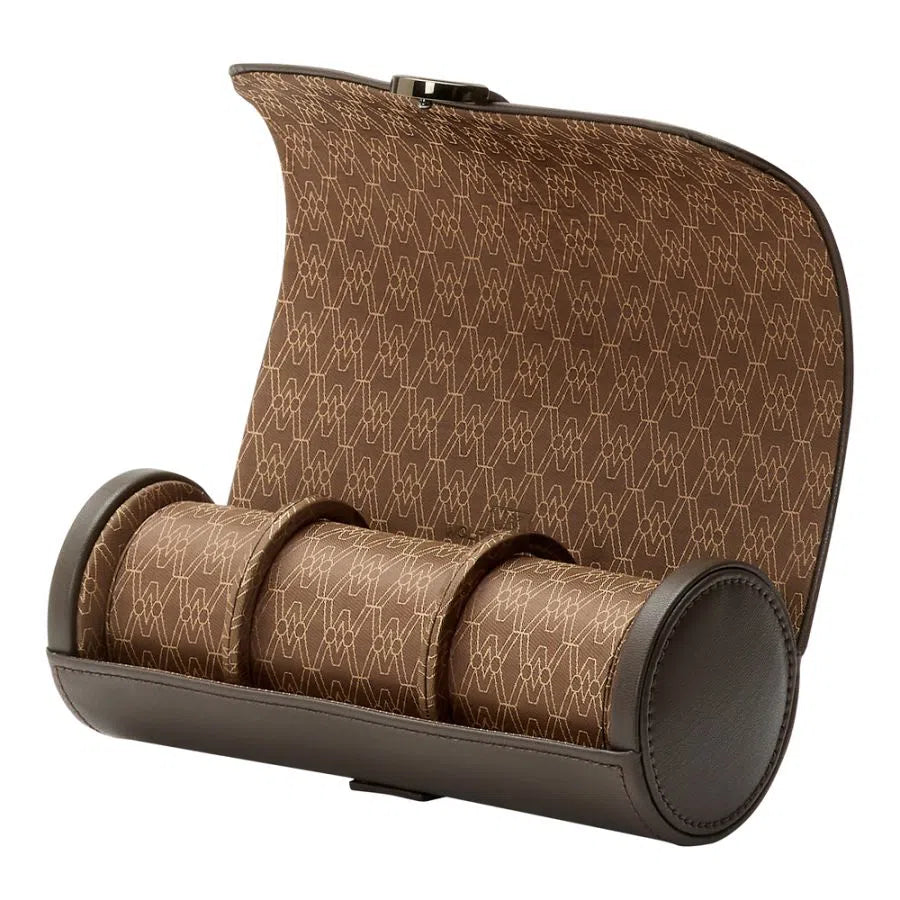 Three-Watch Roll – Coffee Brown-1-Le Remontoir