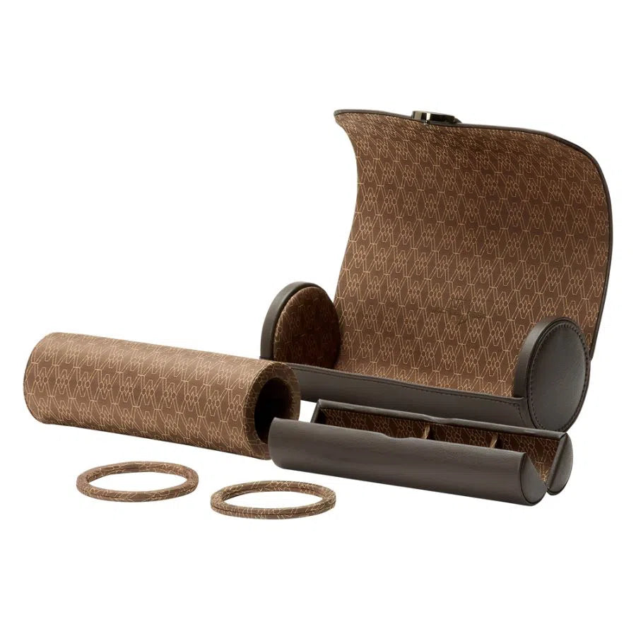Three-Watch Roll – Coffee Brown-3-Le Remontoir