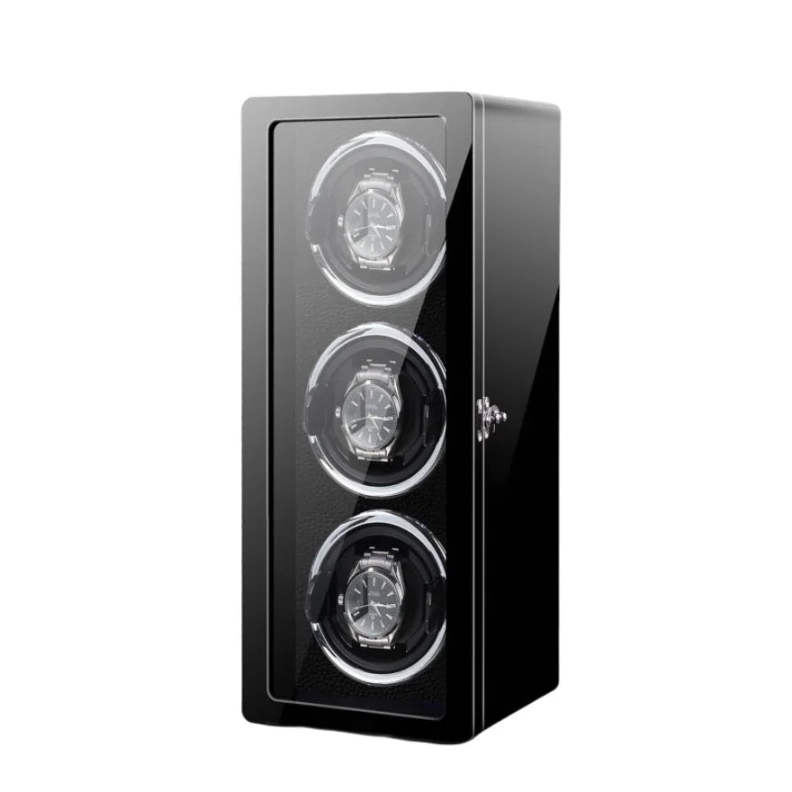 Vertical Piano Watch Winder – 3 Slots-1-Le Remontoir