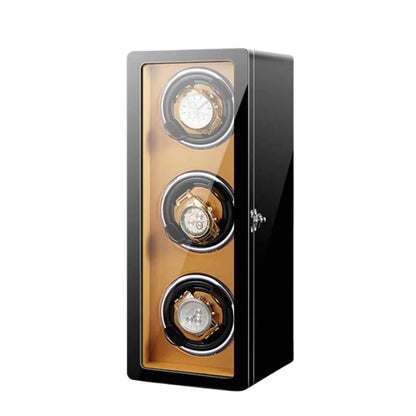 Vertical Leather Watch Winder – 3 Slots-1-Le Remontoir