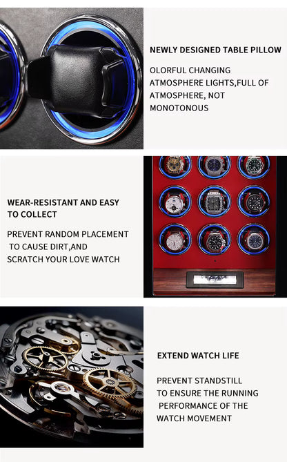 Black Ebony 6 Watch Winder-7-Le Remontoir