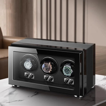 Gentleman Trio Watch Winder – Black-3-Le Remontoir