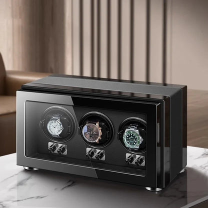 Watch Winder Gentleman Trio Black-3-Le Remontoir