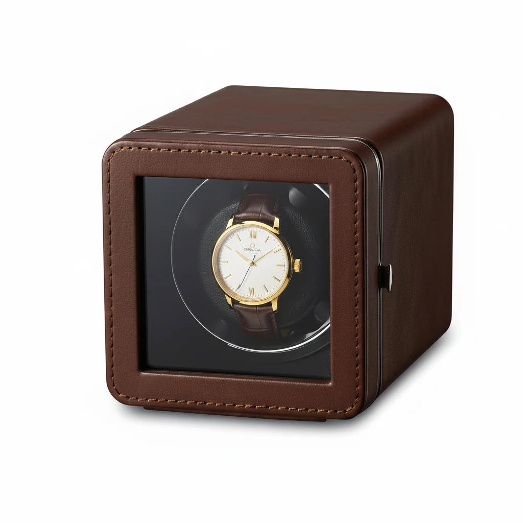 Watch Winder - Cube Moderne Brown-1-Le Remontoir