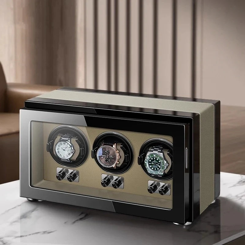 Watch Winder Gentleman Trio Terne-3-Le Remontoir