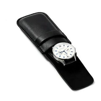 Simple Black Leather Case-1-Le Remontoir