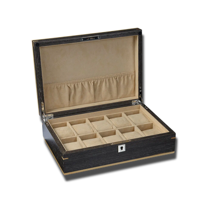 Spacious Watch Box - Heisse Ebony-1-Le Remontoir
