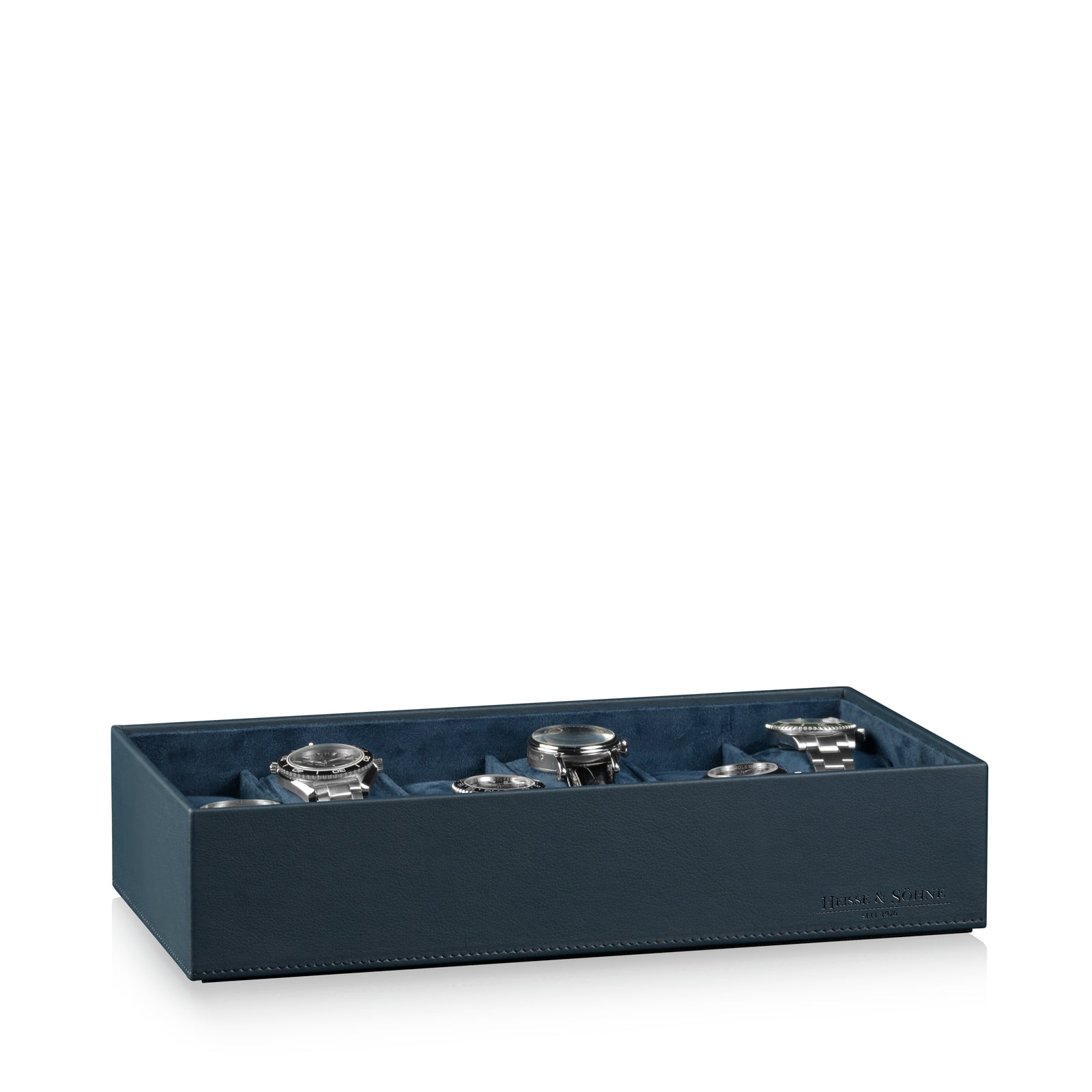 Watch Box - Flat Mirage Blue-1-Le Remontoir