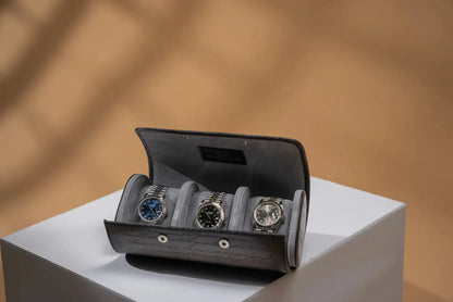 Watch Box - Galata Parchment Platinum Gray-3-Le Remontoir