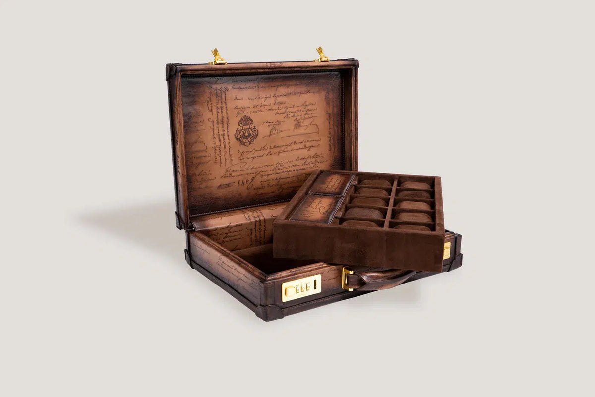 Watch Box - Master Edition Java Brown Parchment-3-Le Remontoir