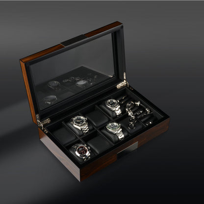 Watch Box - Monterray Satin Walnut-8-Le Remontoir