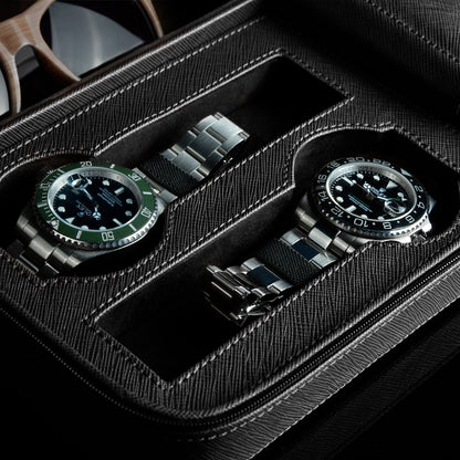 Watch Box - Saffiano Black Lifestyle-7-Le Remontoir