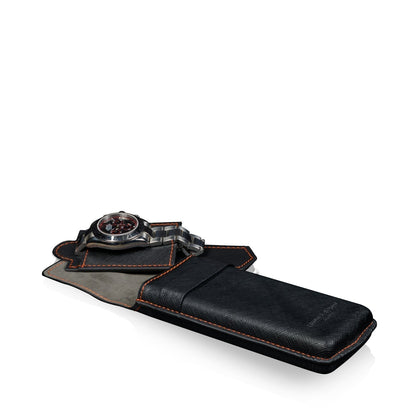 Watch Box - Saffiano Gold Case-1-Le Remontoir
