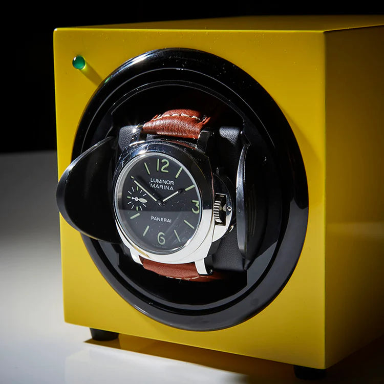 Watch Winder - Barrington Electric Yellow-2-Le Remontoir