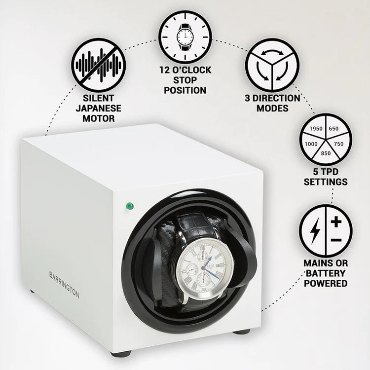 Watch Winder - Barrington Glacier White-3-Le Remontoir
