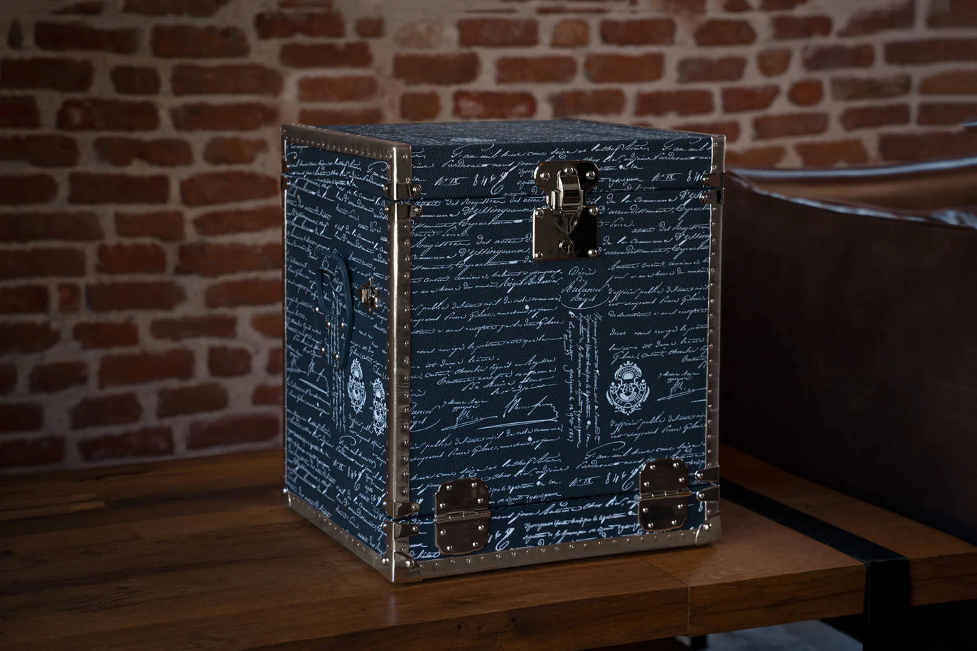 Watch Winder - Navy Blue Parchment Togo-5-Le Remontoir