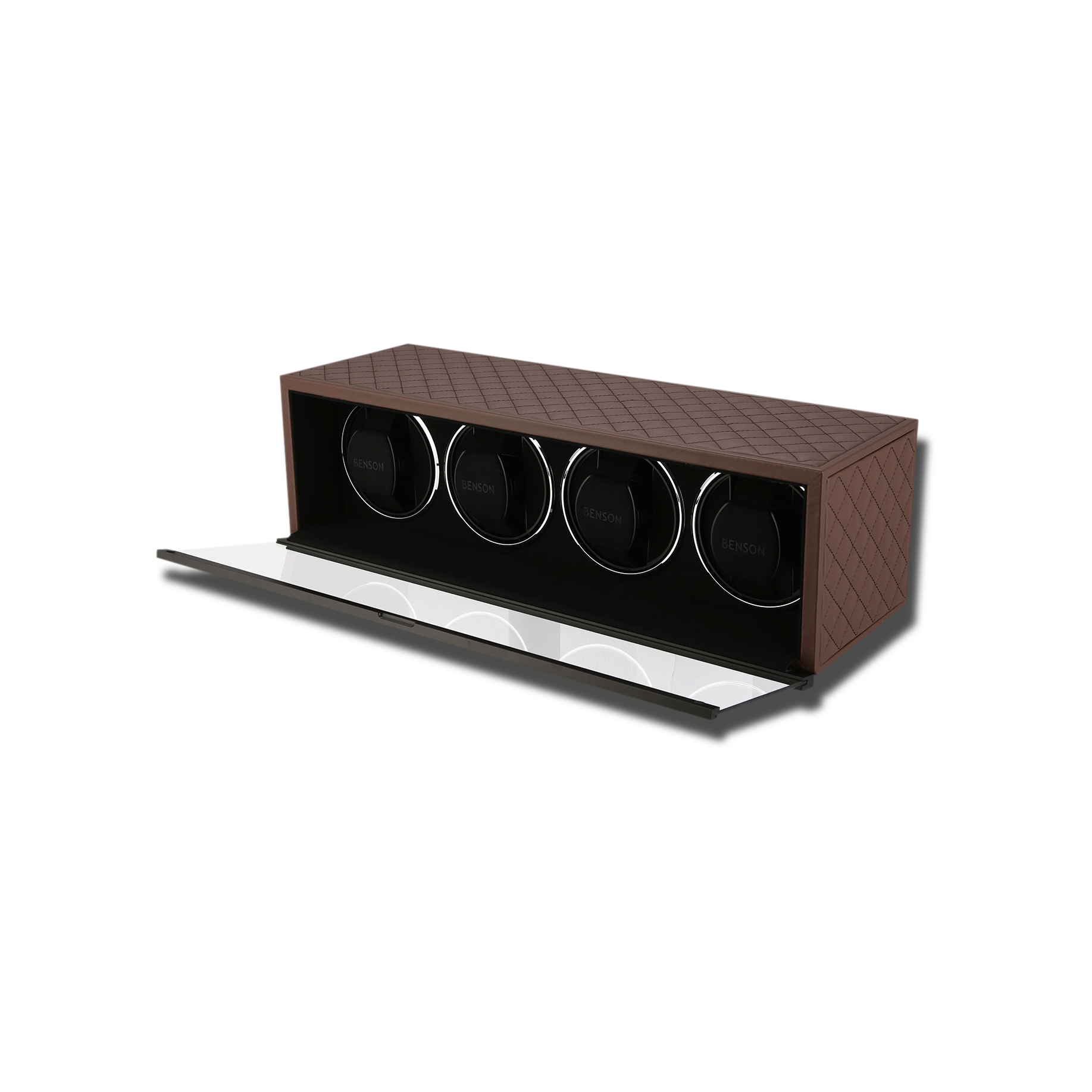Watch Winder - Swiss Series 4 Brown-2-Le Remontoir