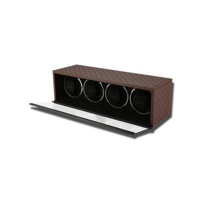 Watch Winder - Swiss Series 4 Brown-2-Le Remontoir