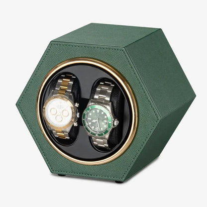 Hexagonal Duo Watch Winder – Sinople-1-Le Remontoir