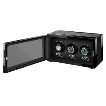 Gentleman Trio Watch Winder – Black-2-Le Remontoir