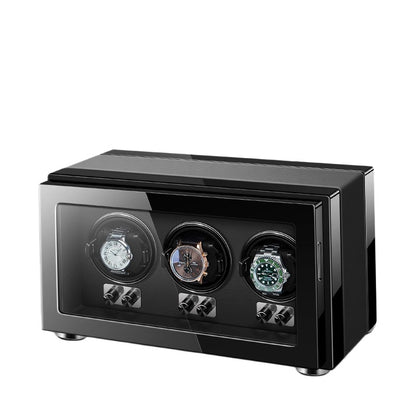 Gentleman Trio Watch Winder – Black-1-Le Remontoir