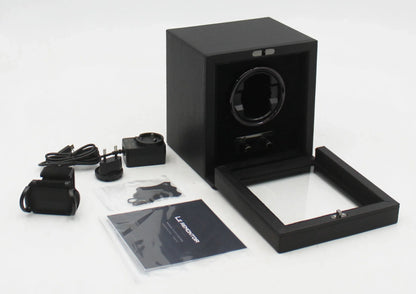 Watch Winder Cube Divan · 1 Watch · Onyx Black