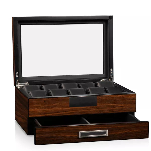 Monteray 10-Watch Walnut Watch Box-2-Le Remontoir