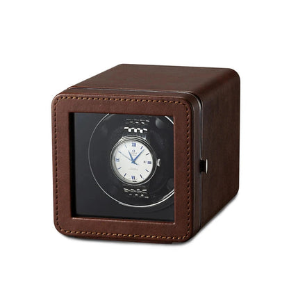 Watch Winder - Modern Brown Cube-1-Le Remontoir