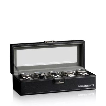 Boite a Montre Houston 5 Montres Noir