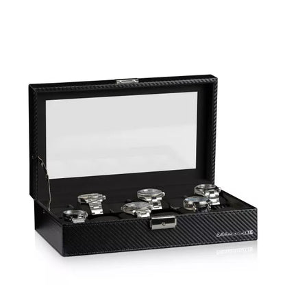 Watch Box - Boston 12-Watch Black / Carbon-3-Le Remontoir