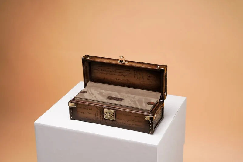 Watch Box – Parchment Patina Java 4 Slots-5-Le Remontoir