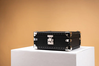 Watch Box – Saffiano Black 6 Slots-4-Le Remontoir