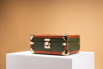 Watch Box – Saffiano Olive Green 6 Slots-3-Le Remontoir