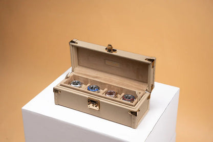Watch Box – Togo Light Cream 4 Slots-1-Le Remontoir