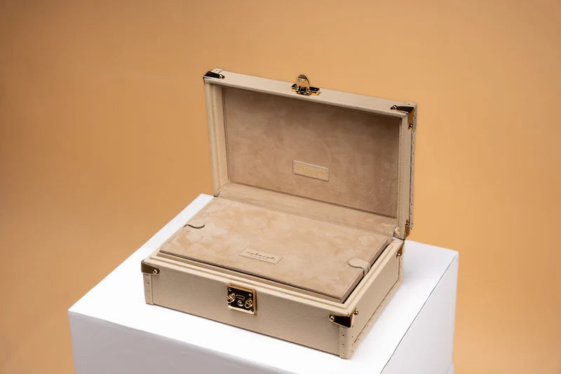 Watch Box – Togo Light Cream 8 Slots-4-Le Remontoir