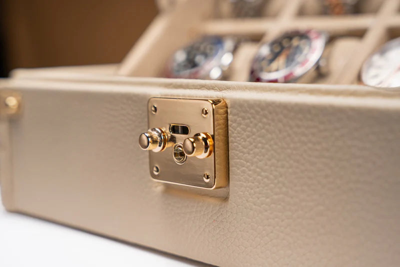 Watch Box – Togo Light Cream 8 Slots-3-Le Remontoir