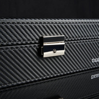 Watch Box - Boston 12-Watch Black / Carbon-4-Le Remontoir