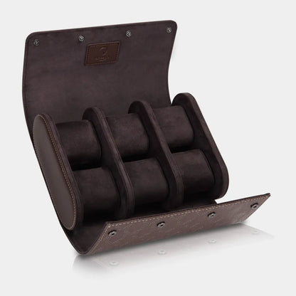 Watch Case - OPTIMUS 6-Watch Brown / White-1-Le Remontoir