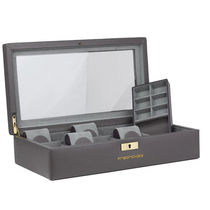 Jumbo Dynasty Watch Box for 8 Watches - Gray-1-Le Remontoir