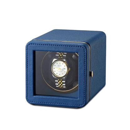 Watch Winder - Modern Blue Cube-1-Le Remontoir